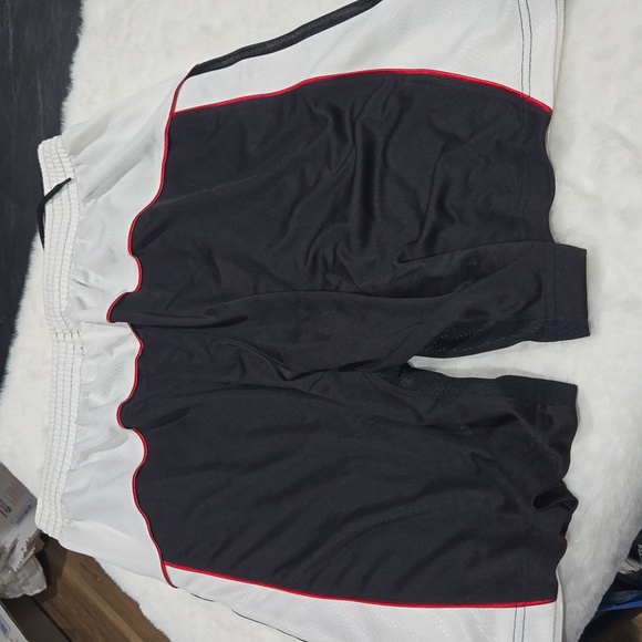 Adidas black and white mens athletic shorts draw string size L NEW - Picture 8 of 8